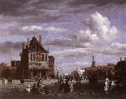 RUISDAEL, Jacob Isaackszon van The Dam Square in Amsterdam France oil painting reproduction